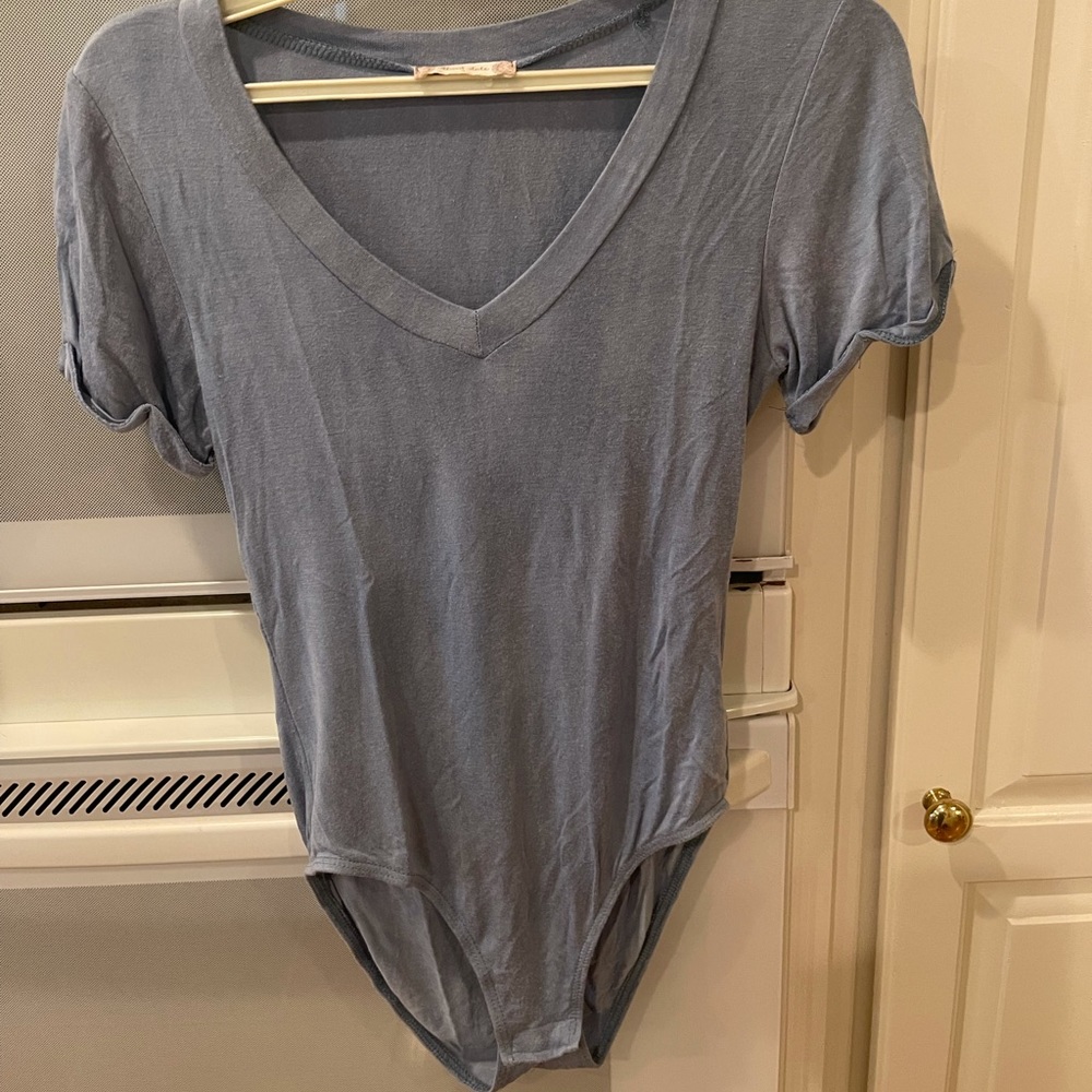 Altar’d State denim blue Bodysuit